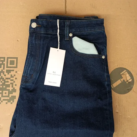 LOVE LEGGINGS MOM JEANS IN DARK BLUE SIZE UK 20