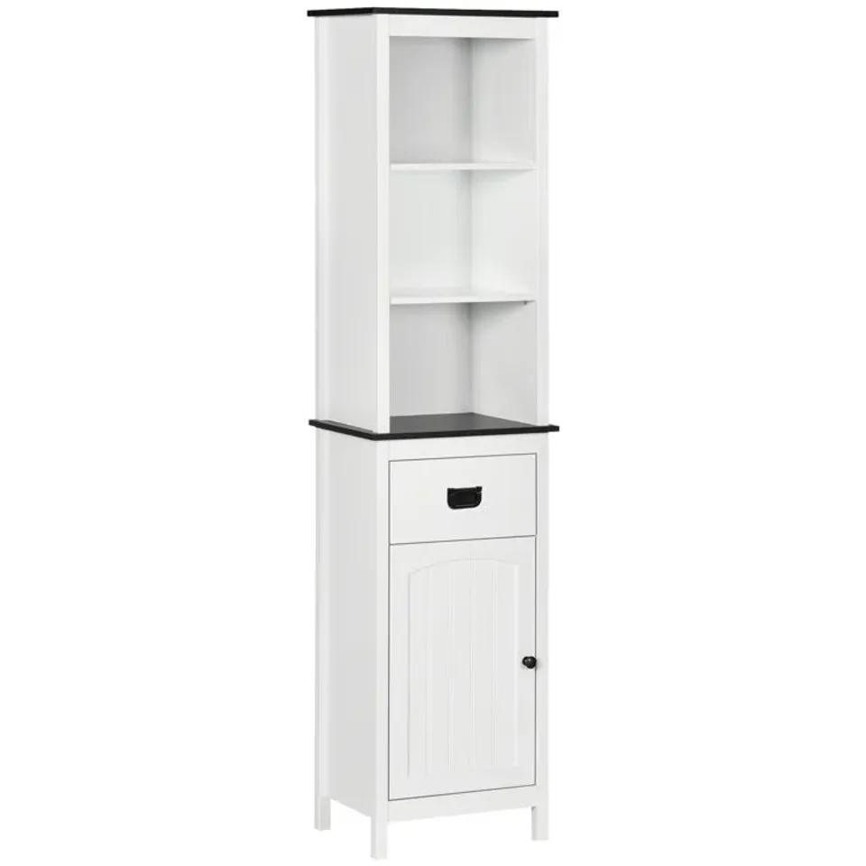 BOXED LAKASHA FREESTANDING TALL BATHROOM CABINET 