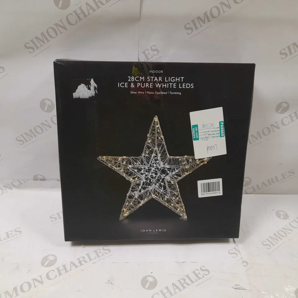 INDOOR 28CM STAR LIGHT-WHITE LEDS