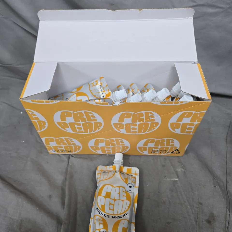 12 X PRE PEAR KOREAN PEAR JUICE POUCHES 