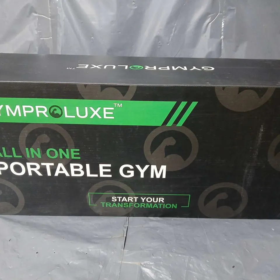 BOXED GYMPROLUXE ALL IN ONE PORTABLE GYM