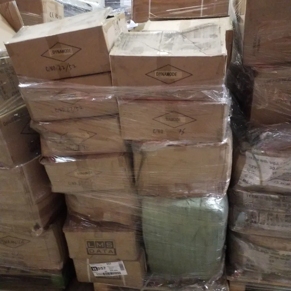 PALLET CONTAINING ASSORTED PRODUCTS INCLUDING POWER SUPPLIES & AC POWER CABLES