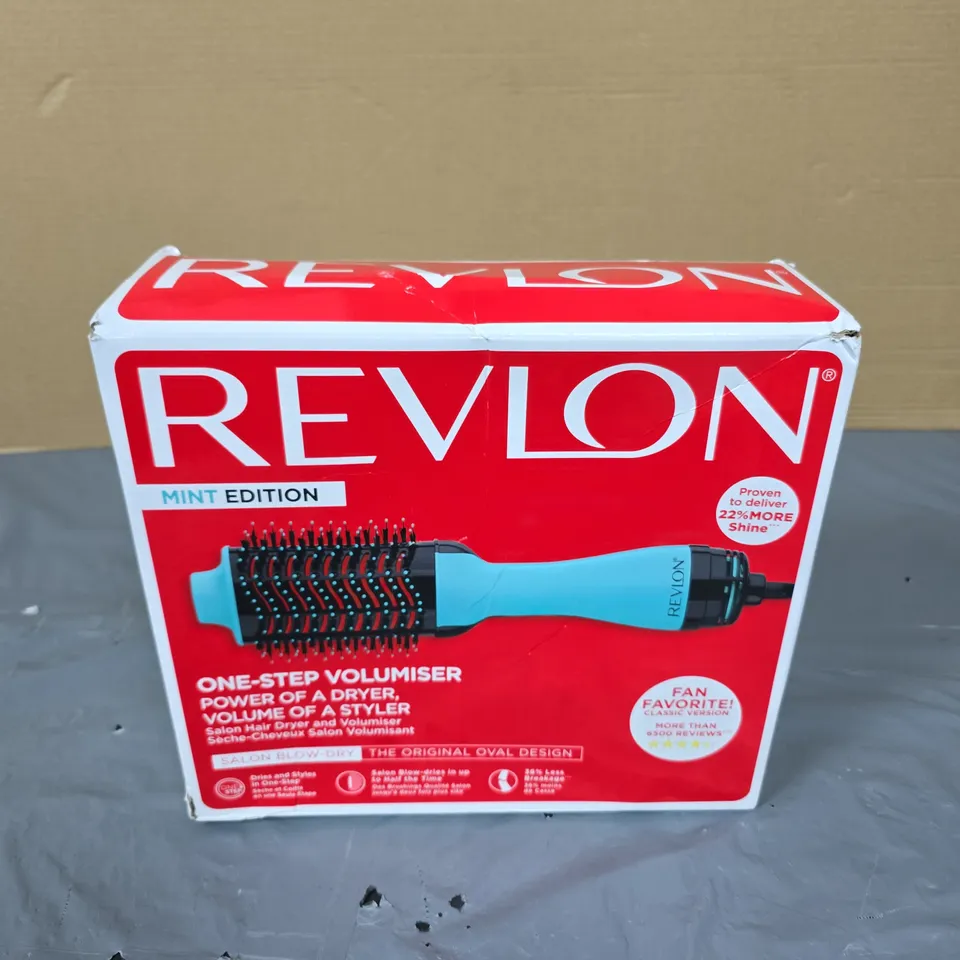 BOXED REVLON SALON ONE-STEP HAIR DRYER AND VOLUMISER 