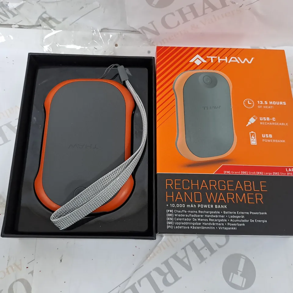 BOXED THAW 10,000MAH HAND WARMER IN GREY