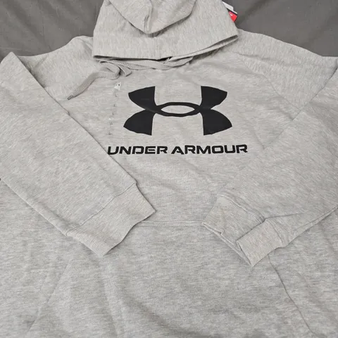 UNDER ARMOUR HOODIE – GREY - SIZE L