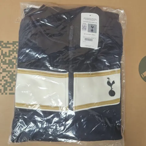 BAGGED TOTTENHAM HOTSPUR ZIP-UP TOP IN NAVY SIZE XL