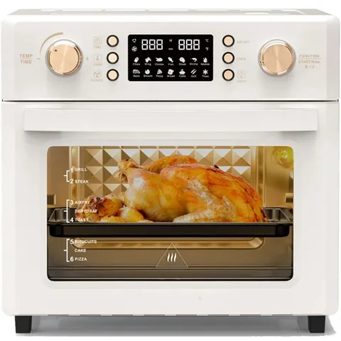 BOXED 26L AIR FRYER OVEN, OIL FREE AIR FRYER WITH 14 PROGRAMMES HOT AIR CIRCULATION TECHNOLOGY, DISHWASHER