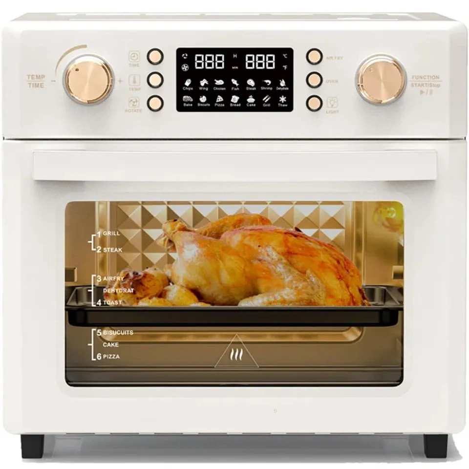BOXED 26L AIR FRYER OVEN, OIL FREE AIR FRYER WITH 14 PROGRAMMES HOT AIR CIRCULATION TECHNOLOGY, DISHWASHER