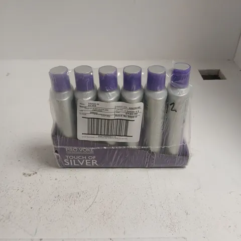 PRO-VOKE TOUCH OF SILVER COLOUR CARE CONDITIONER FOR BLONDES – PACK OF 6 X 200ML BOTTLES