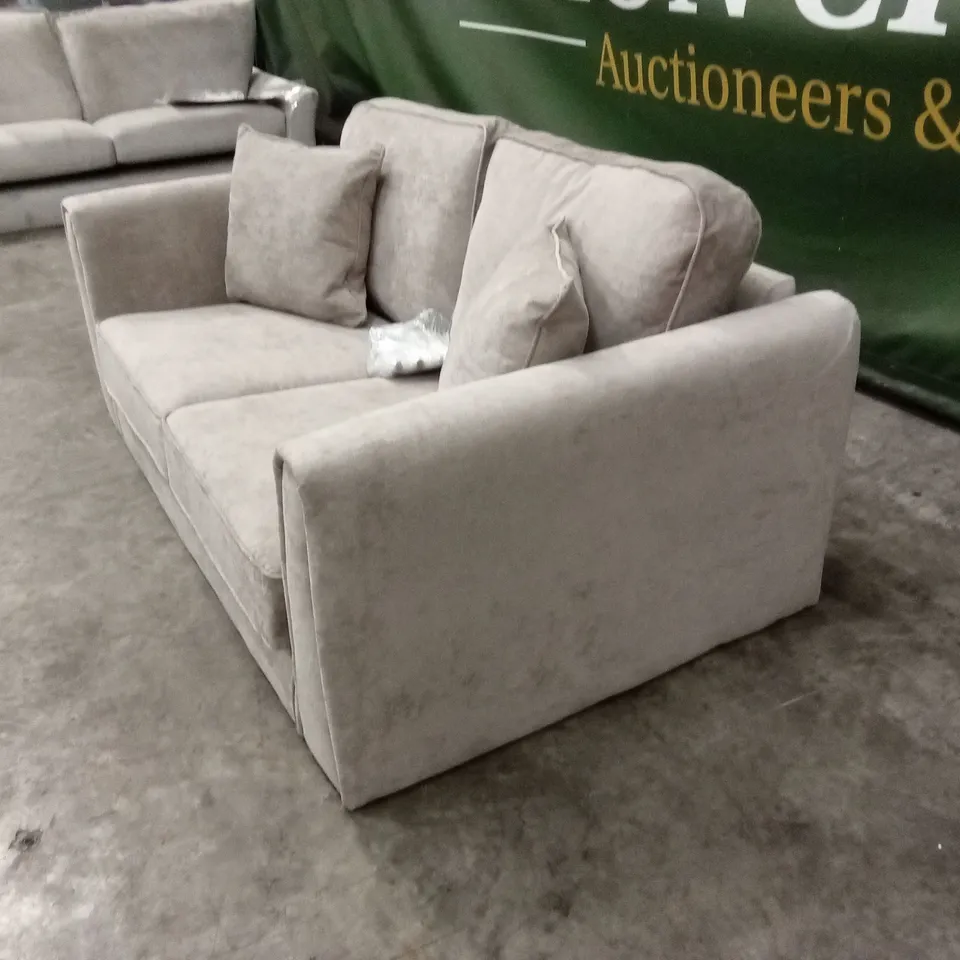 MESSINA 2 SEATER STANDARD BACK FABRIC SOFA RRP £599