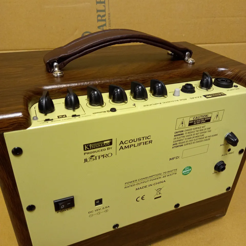 KINSMAN KAA45 45W ACOUSTIC AMPLIFIER AC/BATTERY POWER