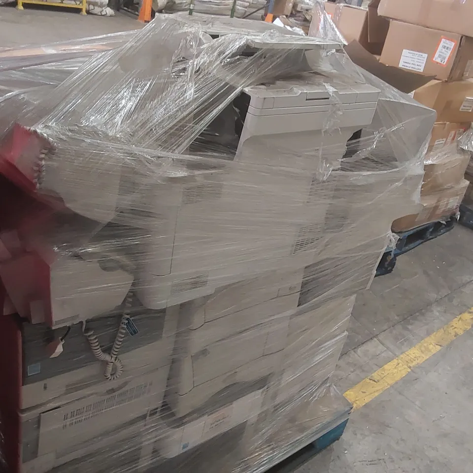 PALLET CONTAINING A LARGE QUANTITY OF ASSORTED PRINTERS ECT