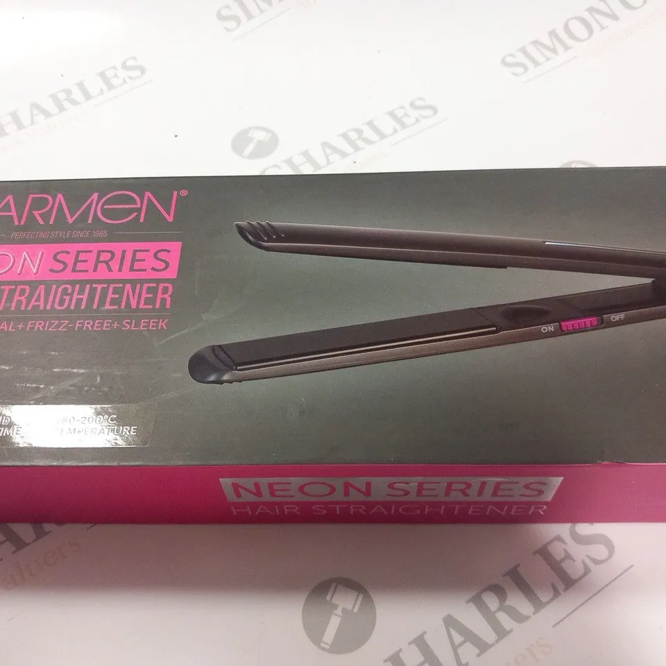 BOXED CARMEN NEON SERIES HAIR STRAIGHTENER 