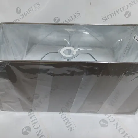BOXED ENDON LIGHTING CASSIER SILK RECTANGULAR LAMP SHADE TAUPE