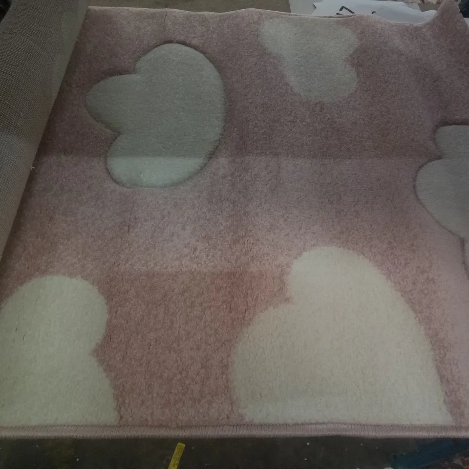 ALEISHA SHAGGY PINK RUG 80X150CM