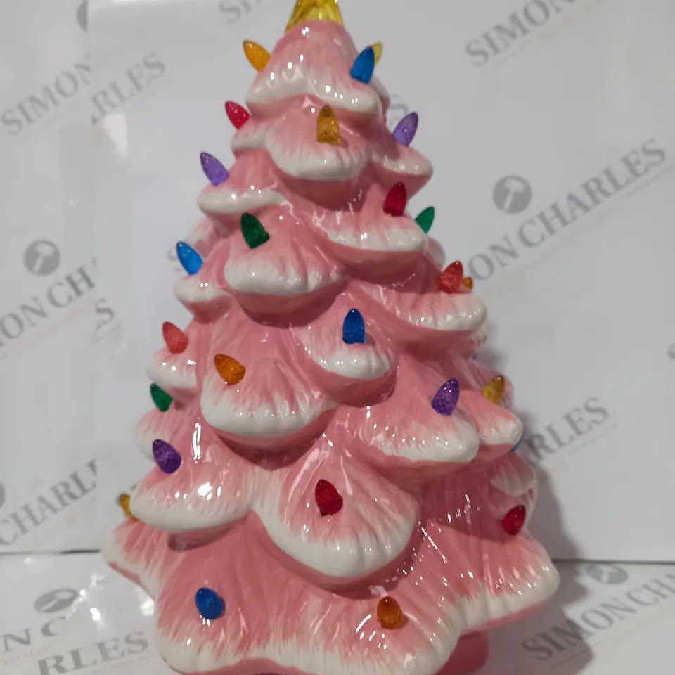 BOXED MR CHRISTMAS ILLUMINATED CERAMIC NOSTALGIC TREE