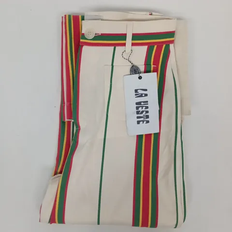 LA VESTE PIPPI PANTS IN CREAM/MULTI SIZE MEDIUM