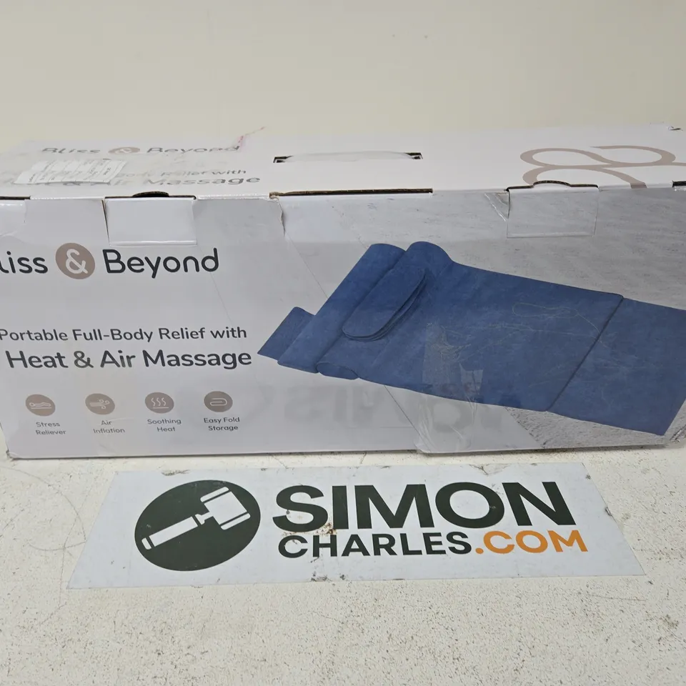 BLISS & BEYOND PORTABLE FULL-BODY MASSAGE WITH HEAT & AIR – BOXED