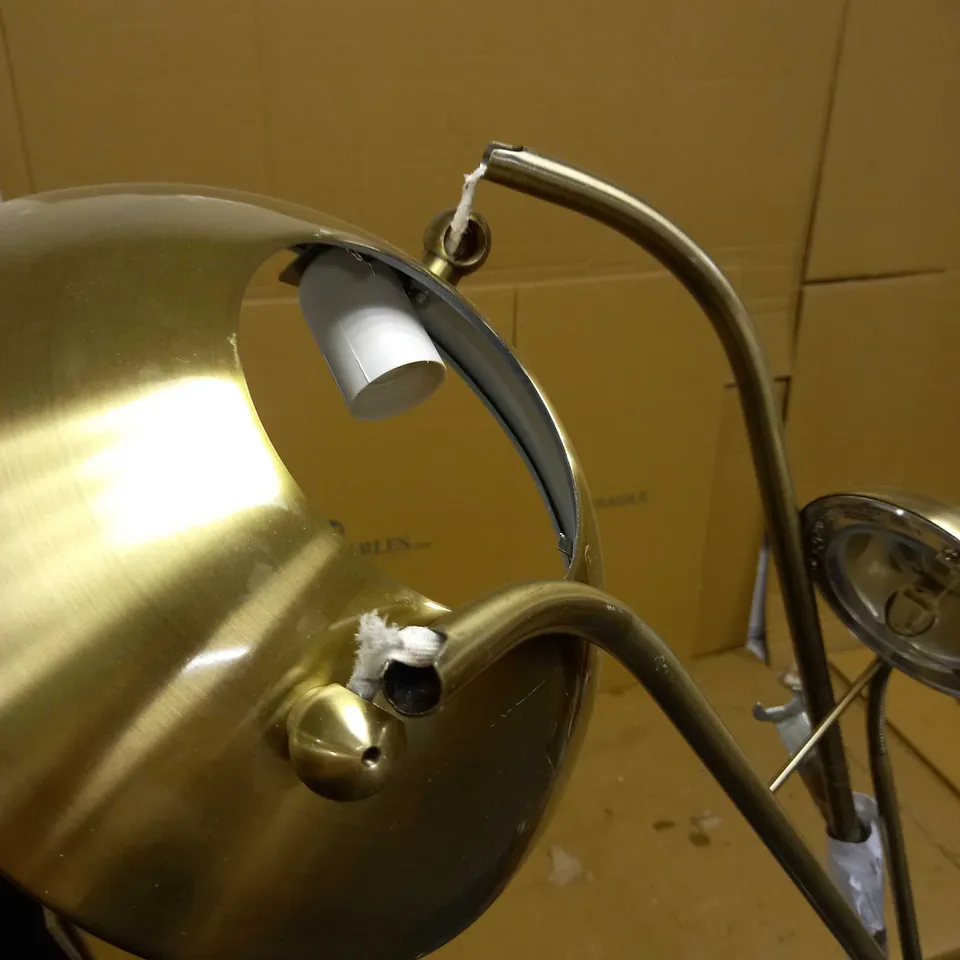 JOHN LEWIS ZELLA UPLIGHTER ANTIQUE BRASS COLLECTION ONLY 