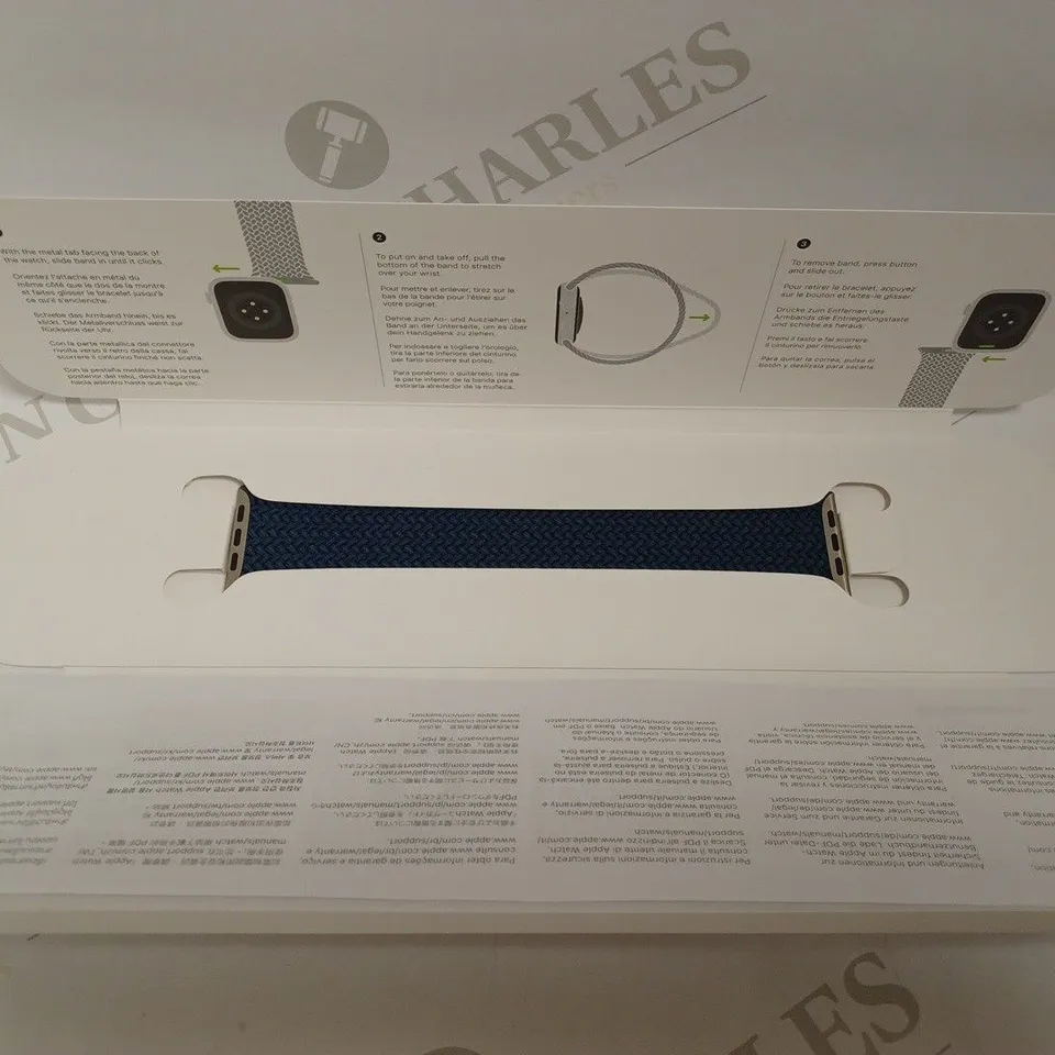 APPLE ABYSS BLUE BRAIDED SOLO LOOP WATCH STRAP