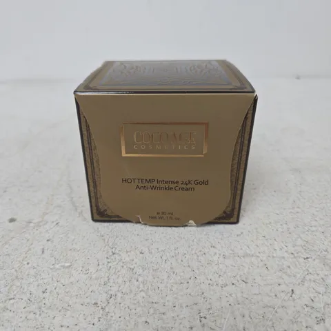 COCOAGE COSMETICS HOT TEMP INTENSE 24K GOLD ANTI-WRINKLE CREAM – 30 ML