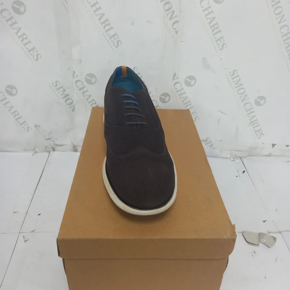 BOXED OSWIN HYDE BROWN LEATHER TYLER SHOES SIZE 11 