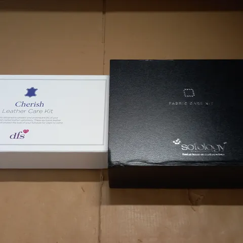 LOT OF 2 FURNITURE CARE KITS INCLUDE LEATHER AND FABRIC CARE KITS
