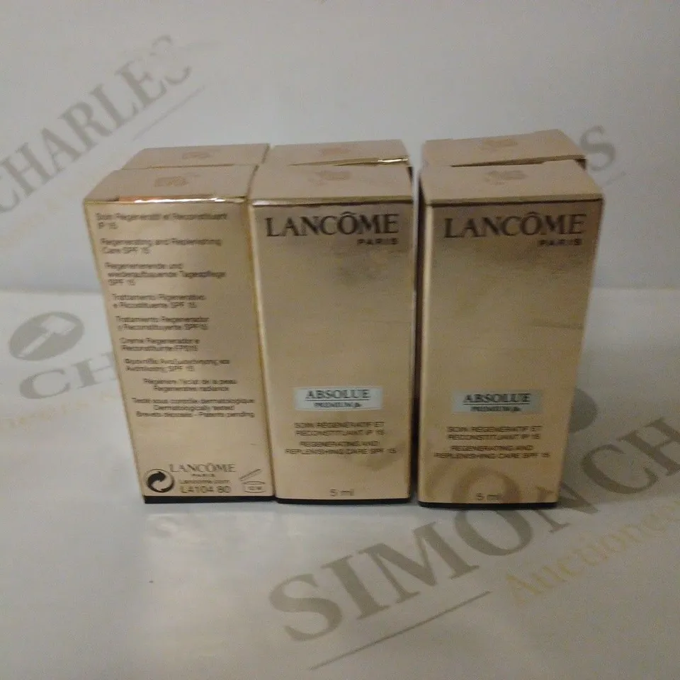 LOT OF 6 LANCOME ABSOLUE PREMIUM BX REGENERATING AND REPLENISHING CARE SPF15 [5ML]