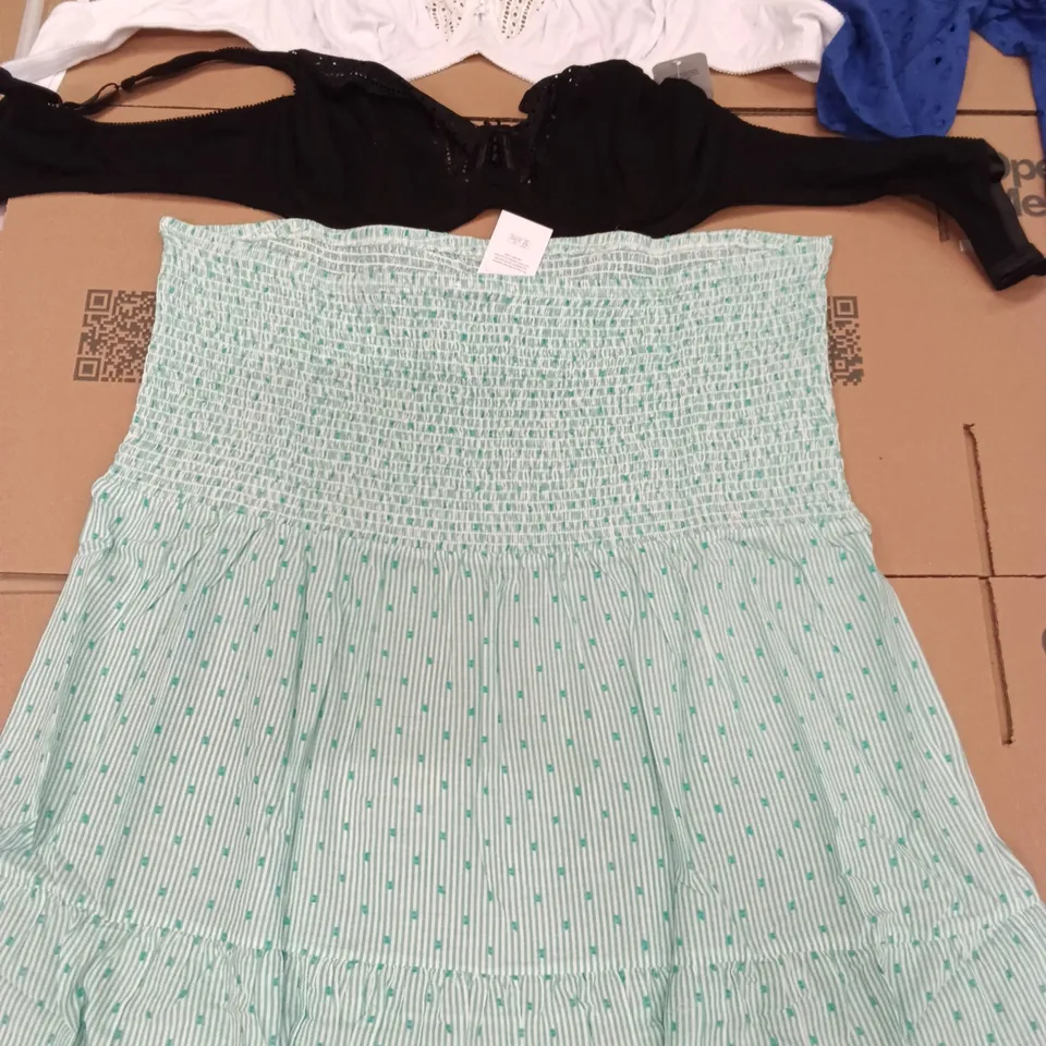 PALLET OF BRAND NEW WOMENS QUALITY DESIGNER CLOTHES APPROXIMATELY 150 TO INCLUDE; DRESSES, BRAS, TOPS ETC