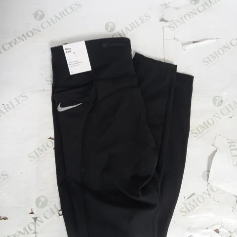 NIKE FAST MID RISE LEGGINGS IN BLACK SIZE M