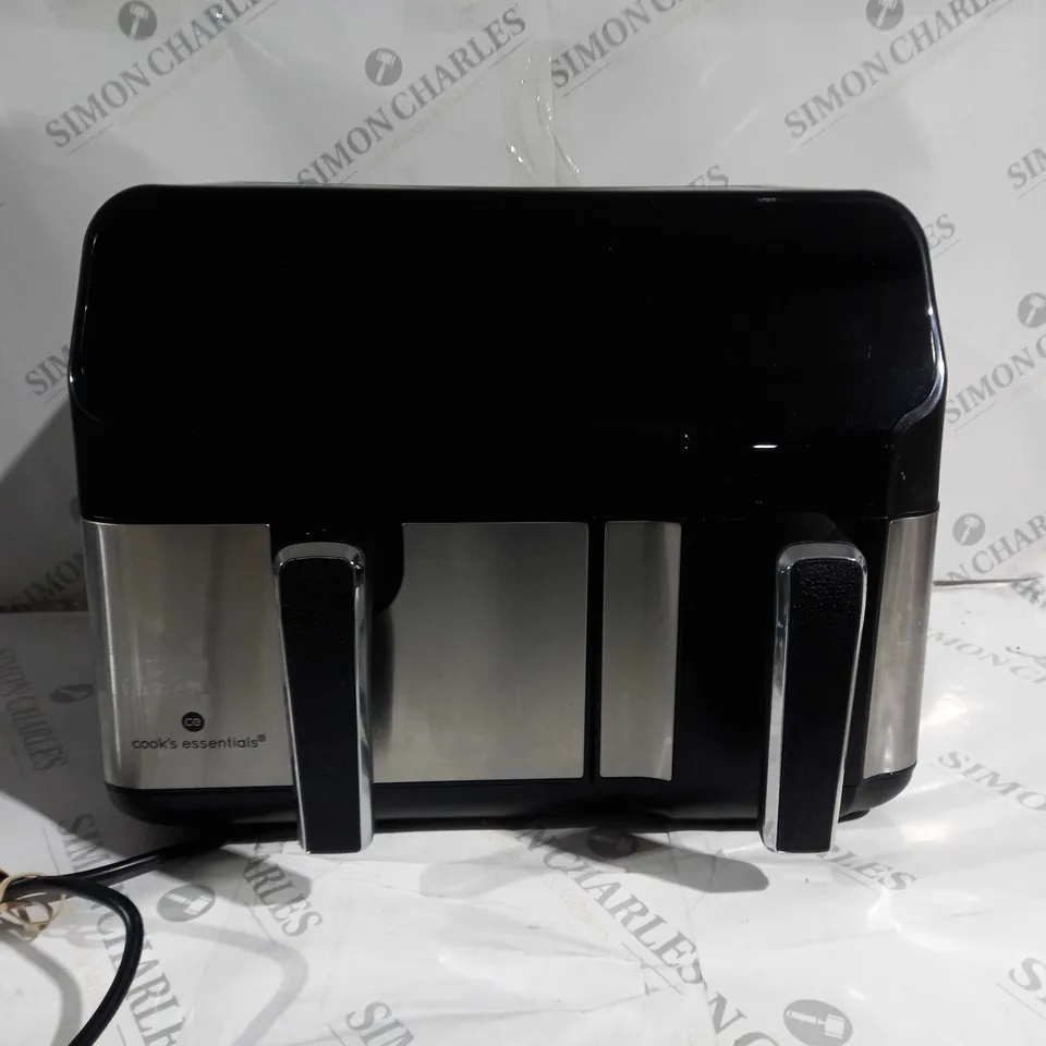 BOXED COOK'S ESSENTIALS 7.7L DUAL AIR FRYER 