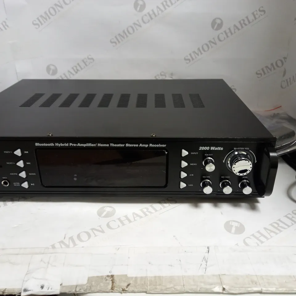 PYLE P2203ABTU.5 BLUETOOTH HYBRID PRE AMPLIFIER HOME THEATRE STEREO AMP RECEIVER RRP £309.99