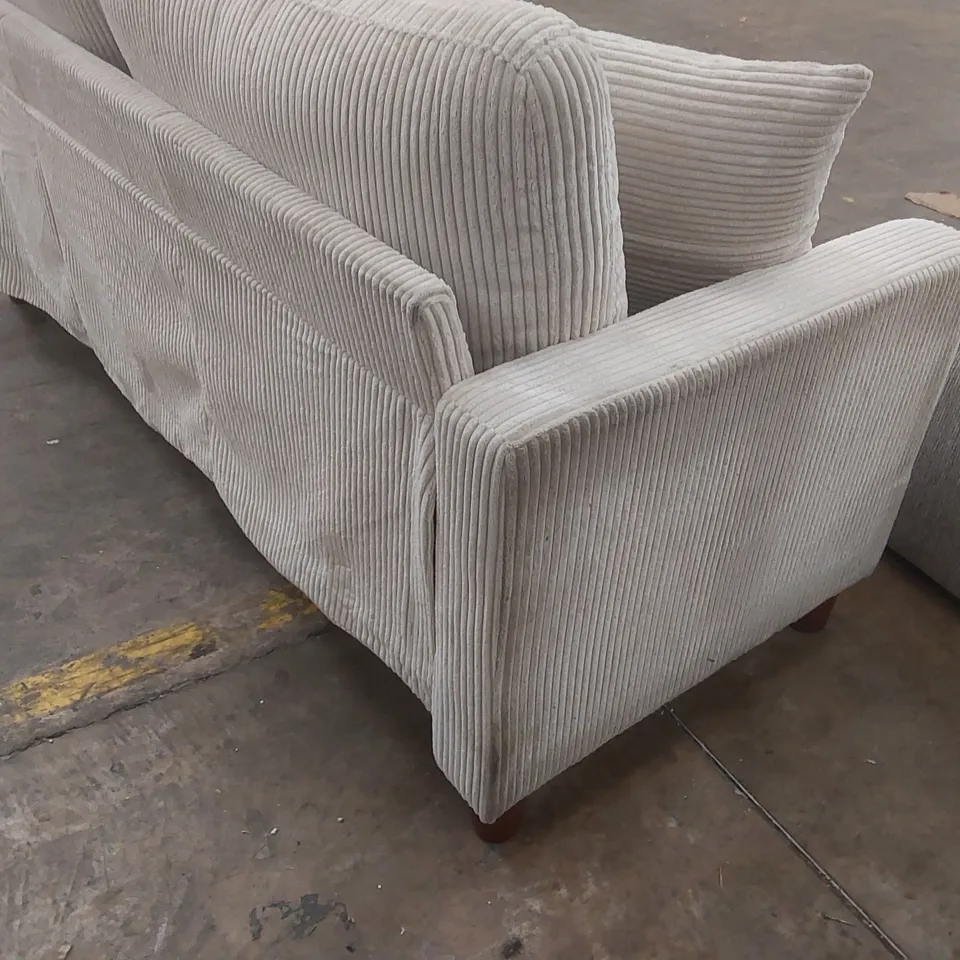 QUALITY DESIGNER FABRIC UPHOLSTERED 3 SEATER SOFA