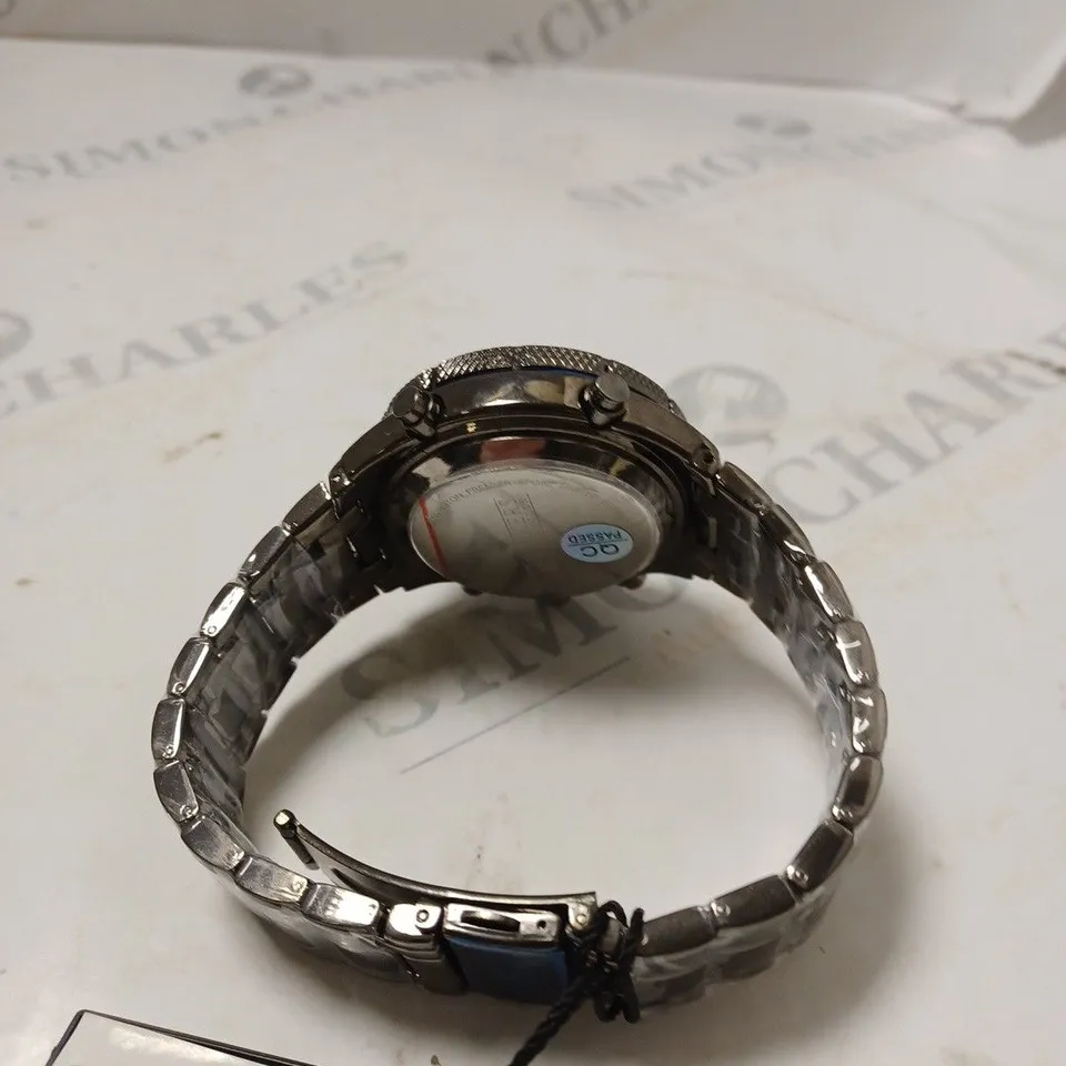 BOXED BARKERS OF KENSINGTON PREMIER SPORT BLUE DIAL WATCH 