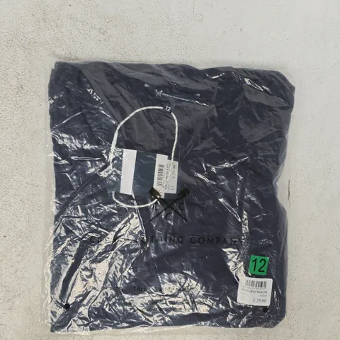 BAGGED CREW CLOTHING COMPANY JEMMA BOAT NECK TOP IN NAVY SIZE 12