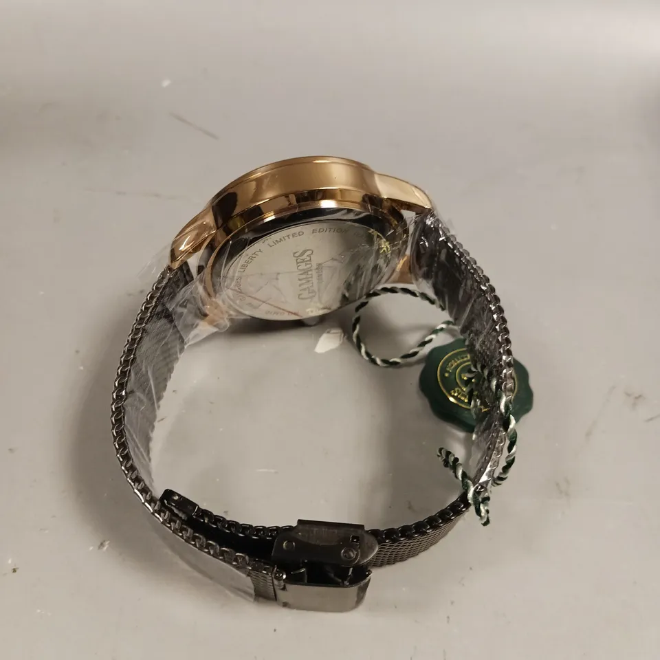 GAMAGES LIBERTY ROSE GREEN DIAL WATCH 