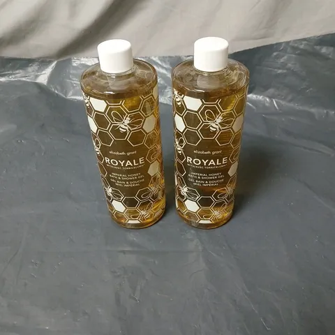 2 X ELIZABETH GRANT IMPERIAL HONEY ROYALE BATH AND SHOWER GEL 490ML UNBOXED
