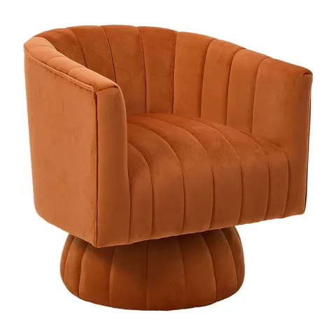 BOXED SWIVEL CHAIR - ORANGE