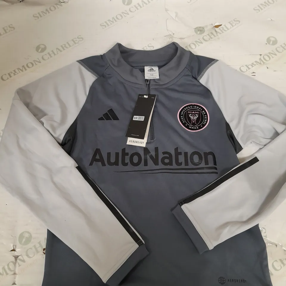 INTER MIAMI FC 1/4 ZIP TRAINING TOP SIZE 10