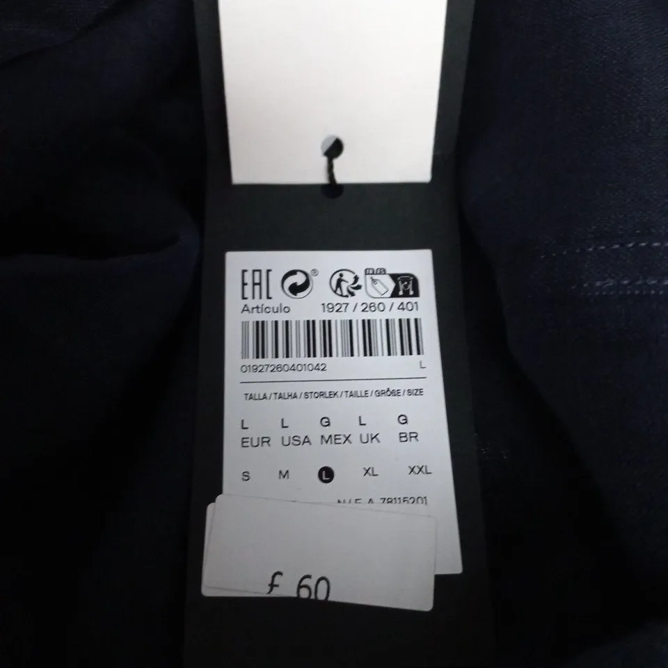 MASSIMO DUTTI NAVY LINEN SHIRT – MEN'S, UK L (EU L) – 100% LINEN