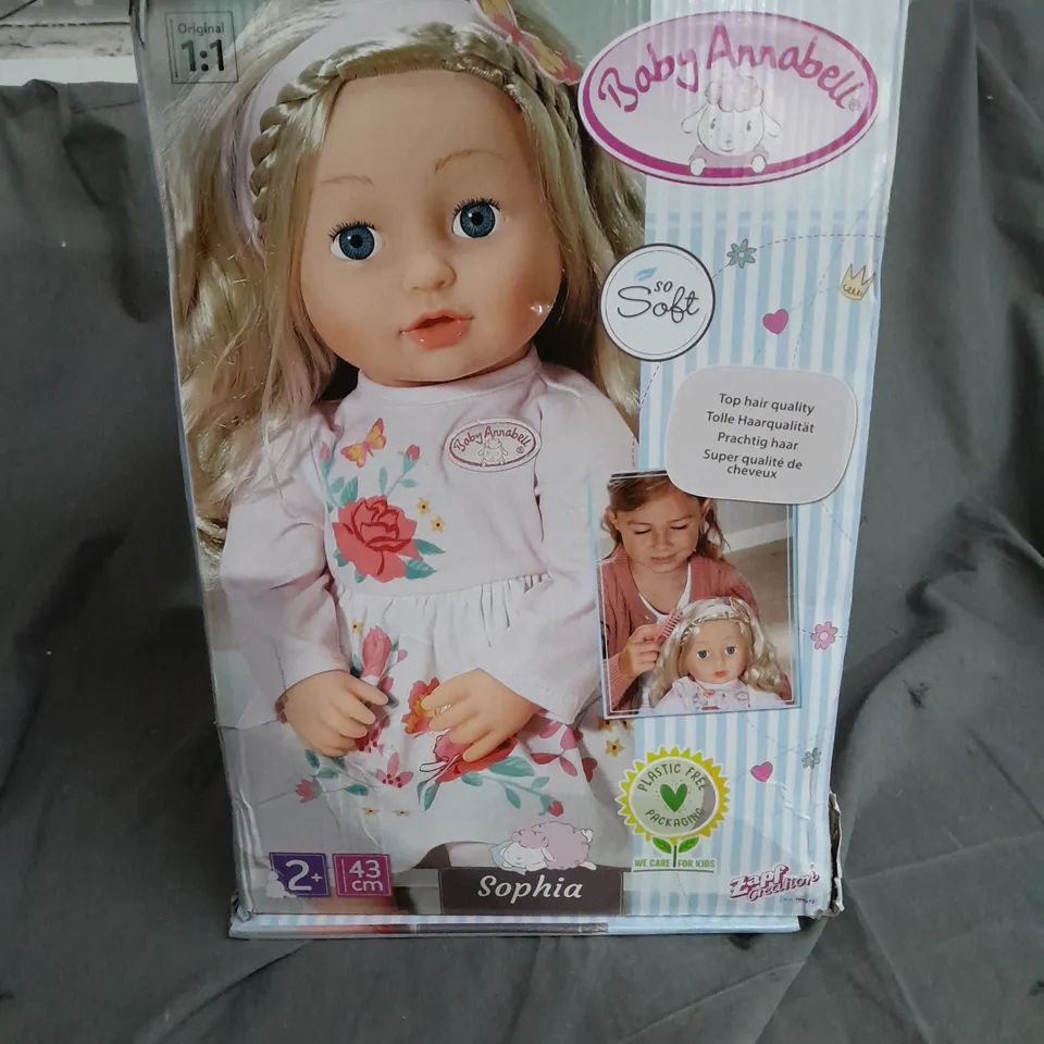 BABY ANNABELL SOPHIA DOLL RRP £37.99