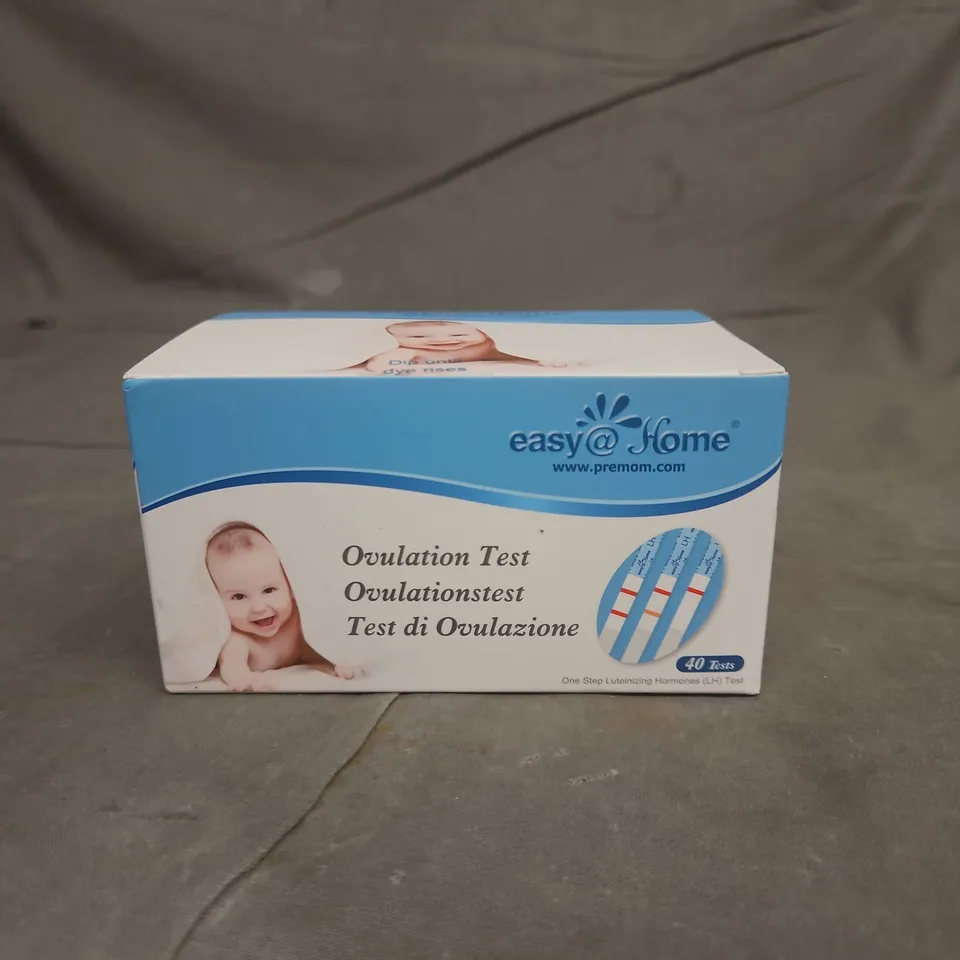 BOX APPROXIMATELY 30 EASY AT HOME OVULATION TESTS