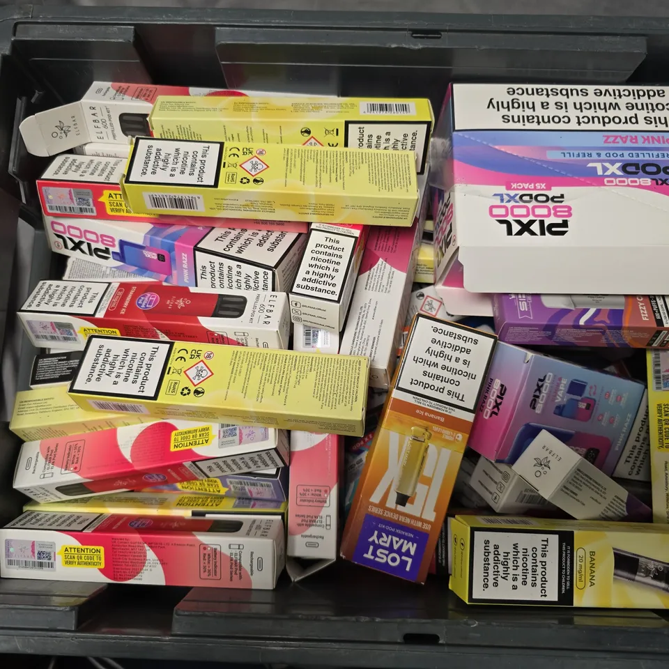 APPROXIMATELY 20 ASSORTED E-CIGARETTE PRODUCTS TO INCLUDE BRANDS SUCH AS PIXL, ELFBAR, SIKE, ETC - COLLECTION ONLY
