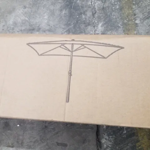 BOXED PREMIUM 2M BY 3M PARASOL - GREY