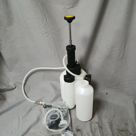 MANUAL BRAKE FLUID PRESSURE BLEEDER WITH ACCESSORIES