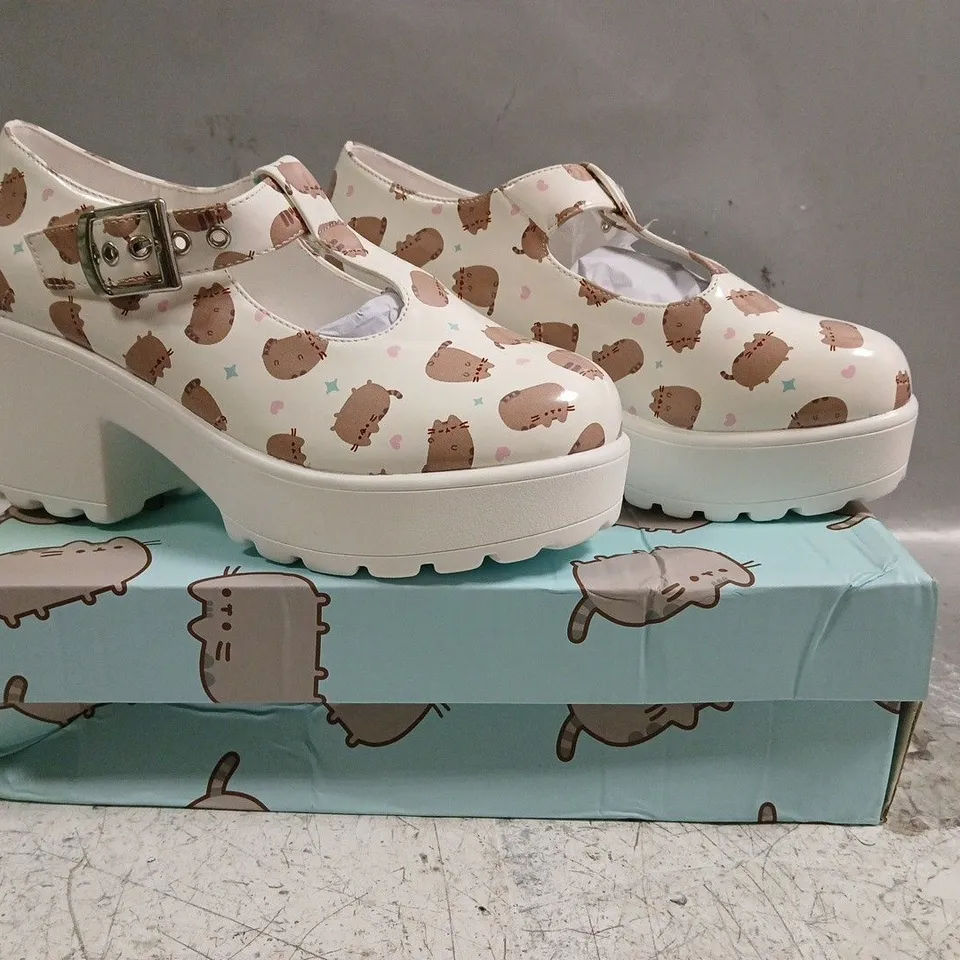 BOXED PAIR OF KOI SAI WHITE MARY JANES PUSHEEN EDITION SIZE UK 3