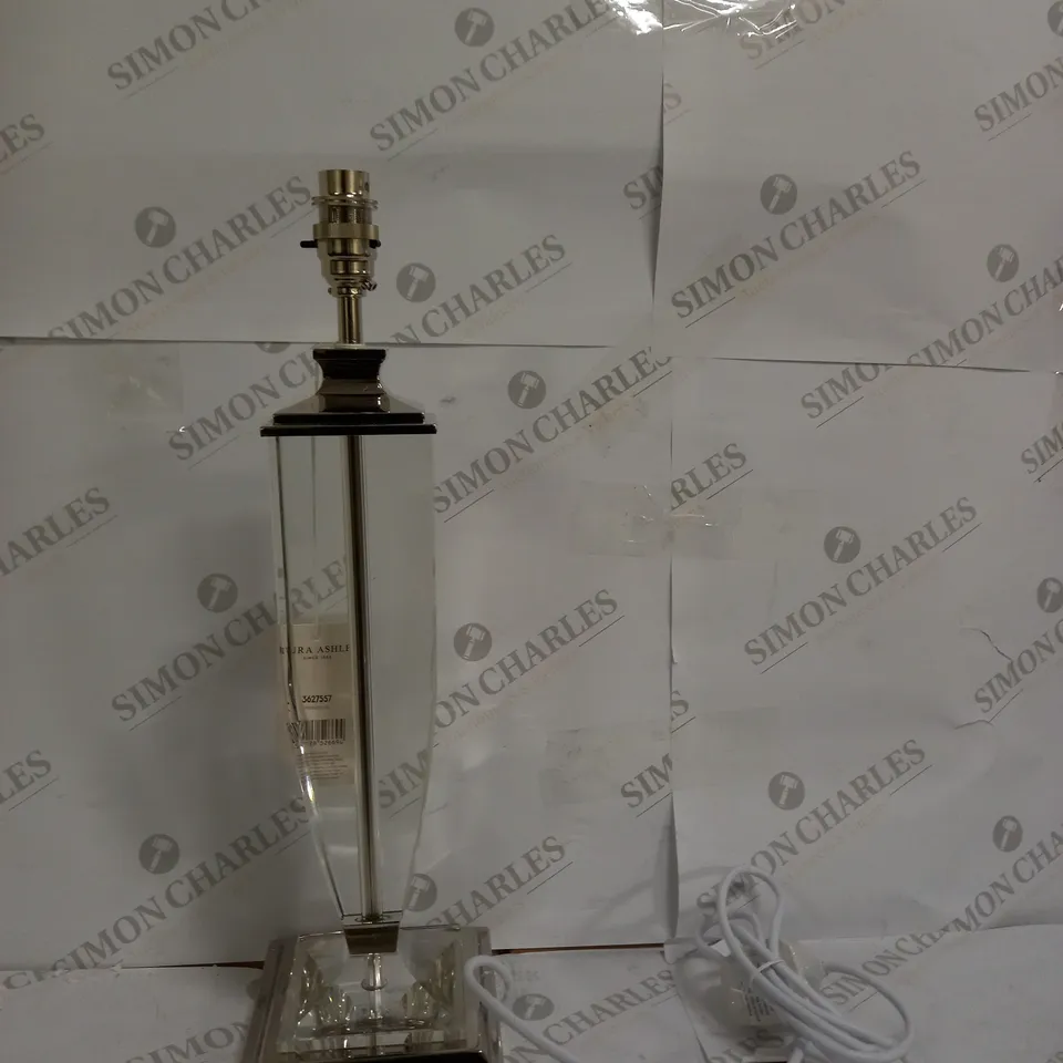 LAURA ASHLEY TABLE LAMP POLISHED NICKEL
