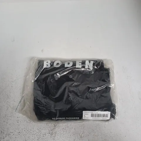 BODEN WOMEN'S BLACK LONGLINE LINEN SHIRT – UK 10