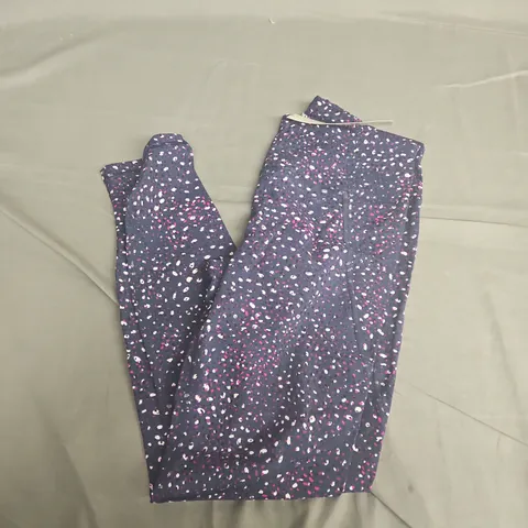SWEATY BETTY POWER WORKOUT LEGGINGS IN BLUE MULTI - MEDIUM