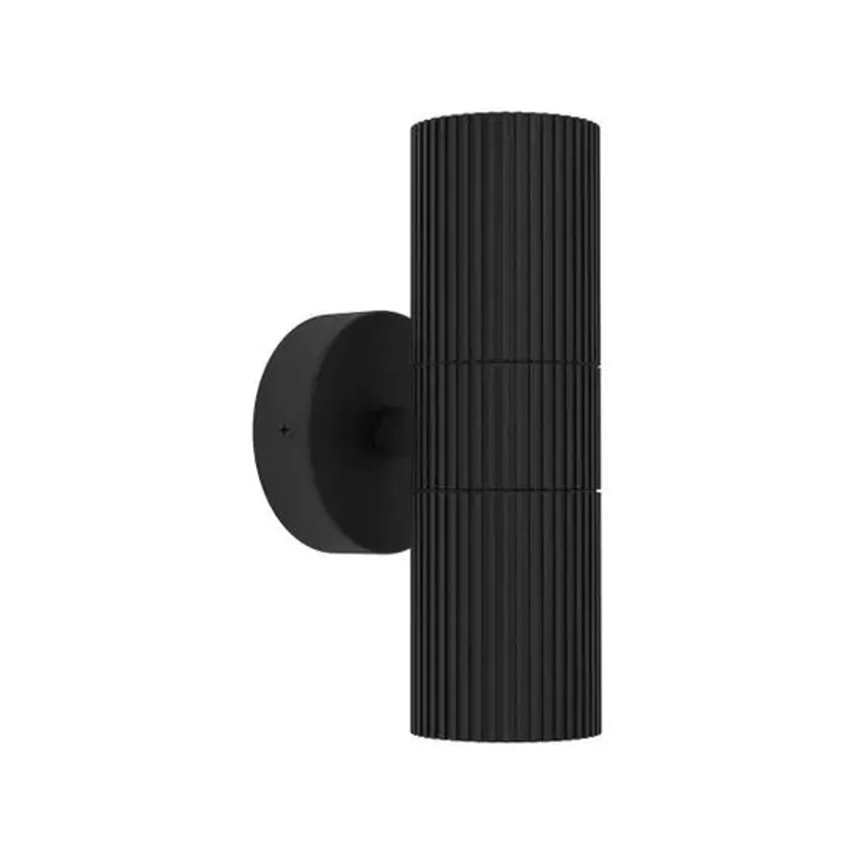 BOXED EGLO TOMELLOSO MODERN OUTDOOR WALL LIGHT, BLACK